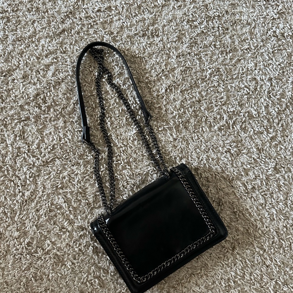 Zara Black Chain Strap Shoulder Bag